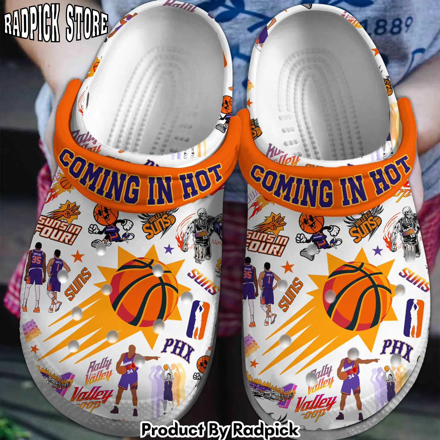 Radpick suns in four nba sport crocss crocband clogs shoes comfortable for men women and kids footwearelite exclusive rp6521083